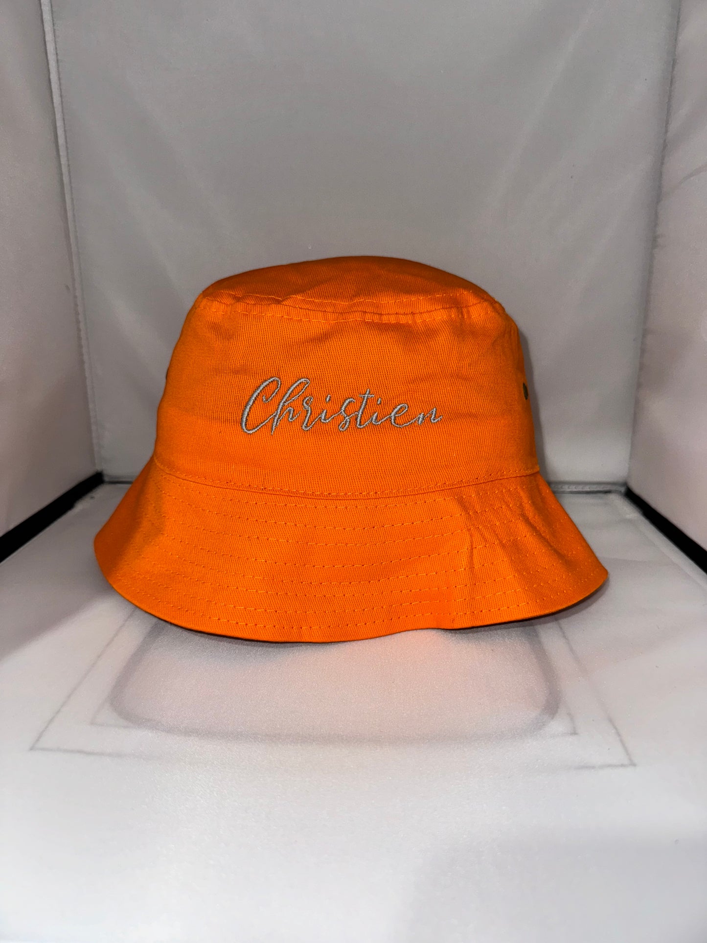 Kids Orange Bucket Hat