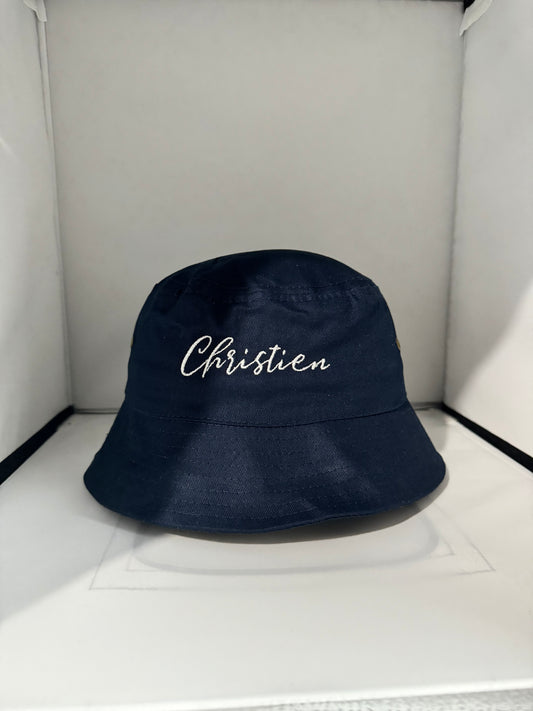 Kids Navy Blue Bucket Hat