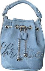 Denim Blues Bucket Bag