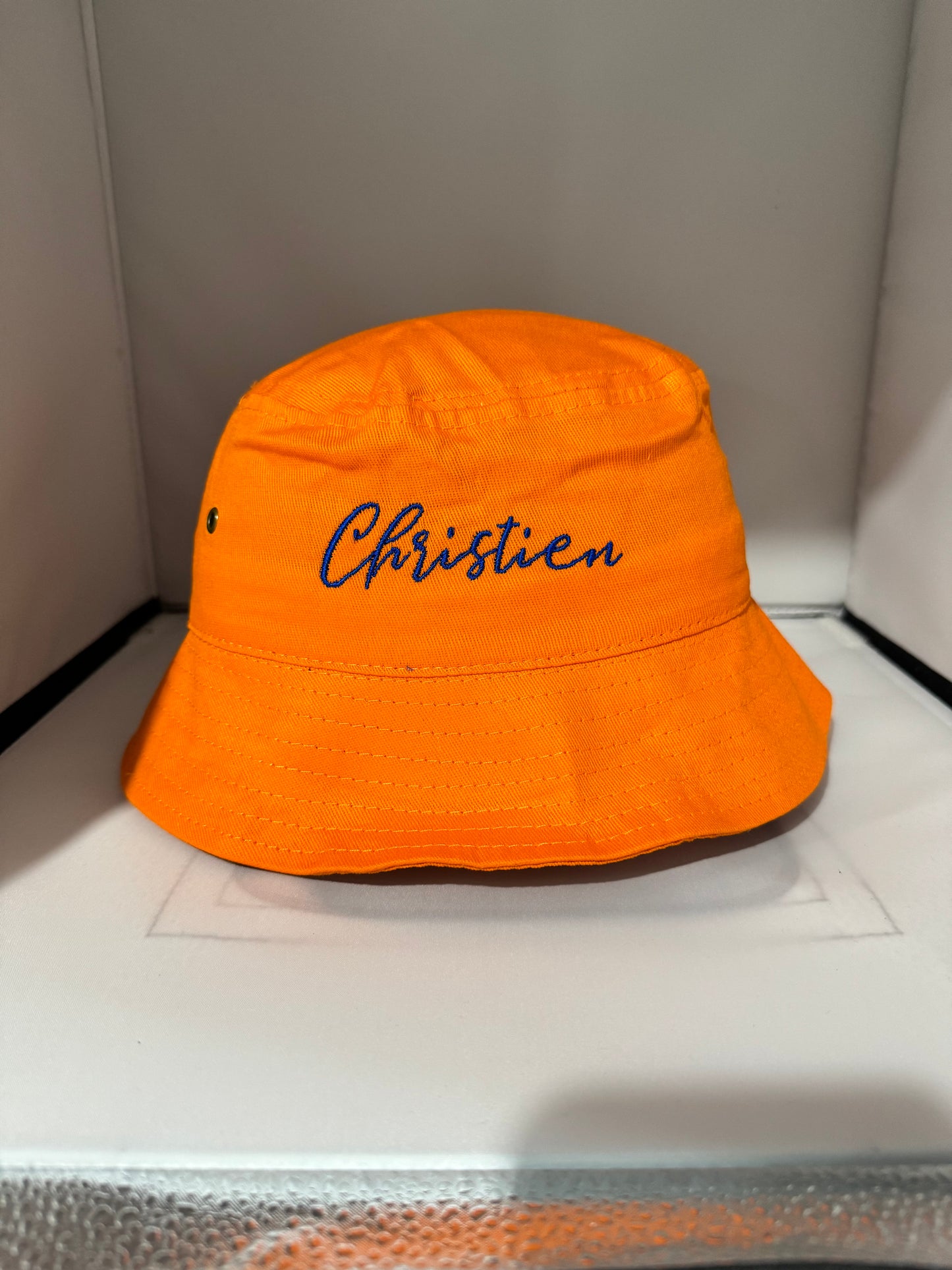 Kids Orange Bucket Hat