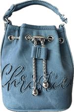 Denim Blues Bucket Bag