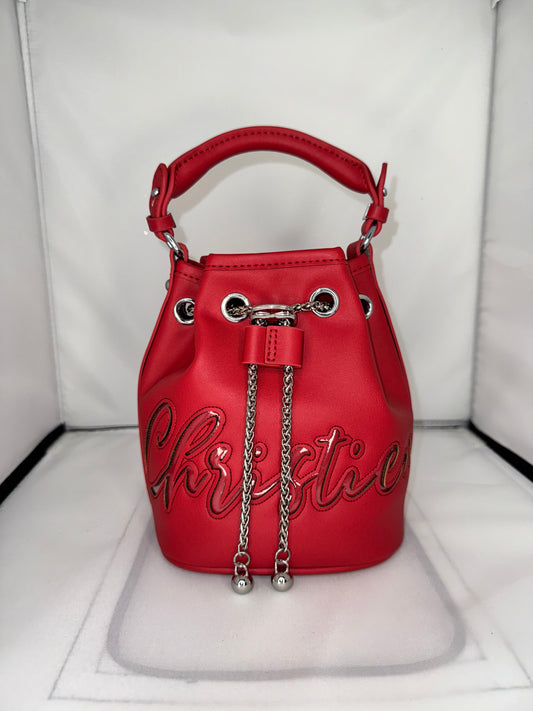 Little Red Bucket Bag