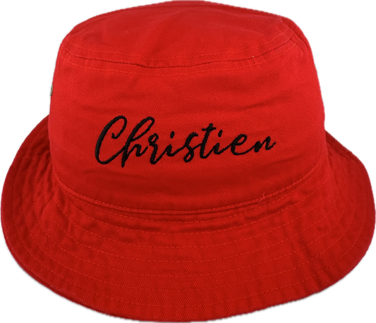 Red Bucket Hat