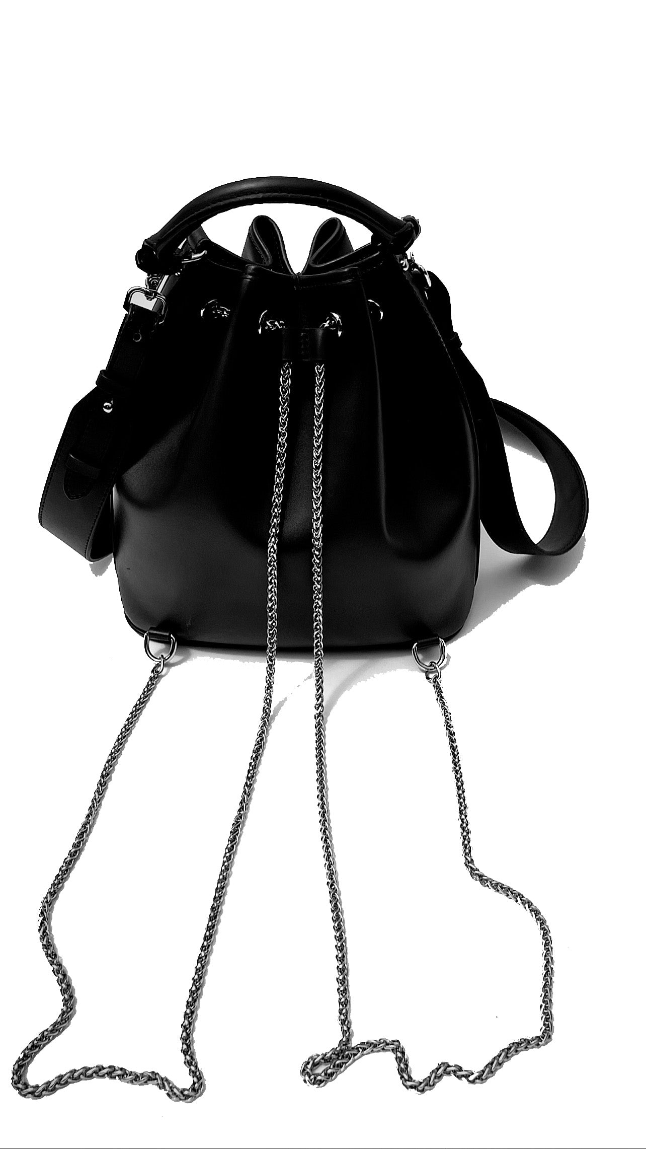 Christien large bucket backpack bag